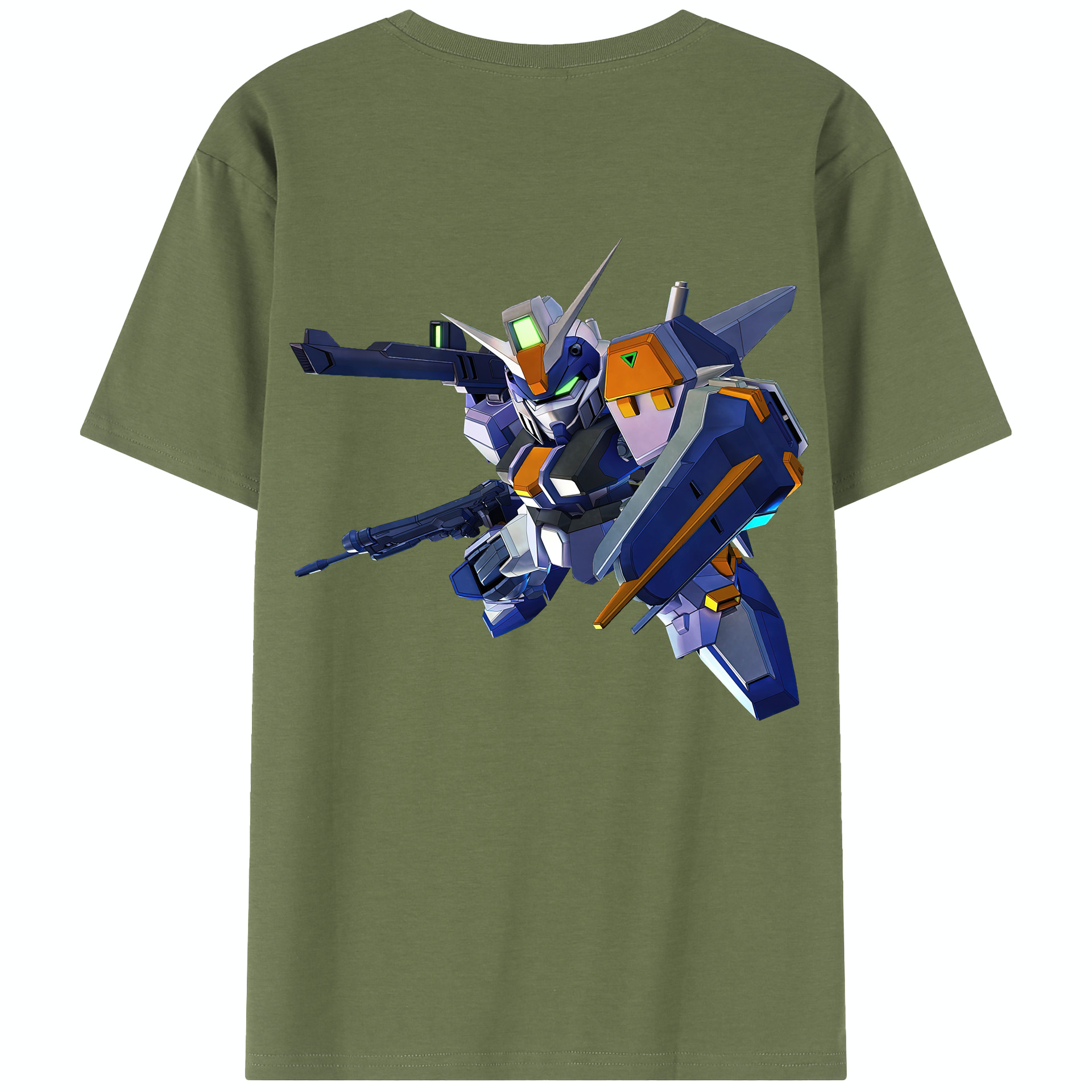 （画像用） 機動戦士ガンダム Mobile Suit Gundam 綿100％半袖Tシャツ（背面プリント）